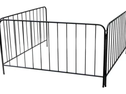 Aduro Sicherheitsgitter Metall Schwarz 60 cm x 110 cm x 110 cm x 110 cm