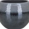 A.H.G. Übertopf Luxa Keramik Ø 18 cm x 16 cm Anthrazit Glasiert
