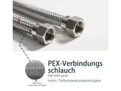 AICA Hochdruck Wasserhahn 43x21x12cm Chrom Küche Abnehmbarer Mischbatterie und Drehbarer 360° Spiralfeder Bad Küchenarmatur