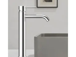 AICA Wasserhahn Chrom Bad Hoch Waschtischarmatur Auslauf Höhe 195mm Waschbecken Armaturen 304 Edelstahl Einhebelmischer Mischbatterie