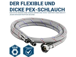 AICA Wasserhahn Doppelfunktion 360° Drehbare Kippbare Schwarz Küchenarmatur mit 304 Edelstahl und Keramikventil Mischbatterie