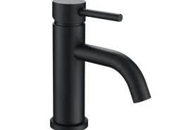 AICA Wasserhahn Schwarz Bad Niedriger Waschtischarmatur Waschbecken Armaturen 304 Edelstahl Einhebelmischer Mischbatterie