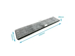 AIR2GO Aktivkohlefilter Als Ersatz für Miele DKF18-P DKF 18 Active Air Clean Filter