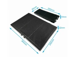 AIR2GO Aktivkohlefilter für Bosch 11018700 und DWZ0AK0A0 2 Stück