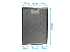 AIR2GO Metall-Fettfilter 320x220mm 362380 und 00362380