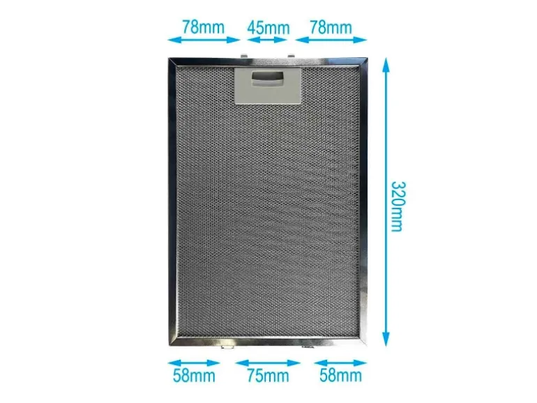 AIR2GO Metall-Fettfilter 320x220mm für Bosch 362380 und 00362380