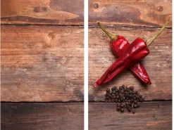 Allstar Glasabdeckplatten Pepper für Glaskeramik-Kochfelder 2er-Set