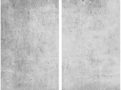 Allstar Herdabdeckplatte für Glaskeramikkochfelder 30 cm x 52 cm Beton 2 Stück