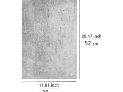 Allstar Herdabdeckplatte für Glaskeramikkochfelder 30 cm x 52 cm Beton 2 Stück