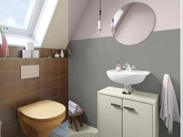 Alpina Fliesen-Lack Bad & Küche 2 Komponenten Granit Seidenmatt 750 ml