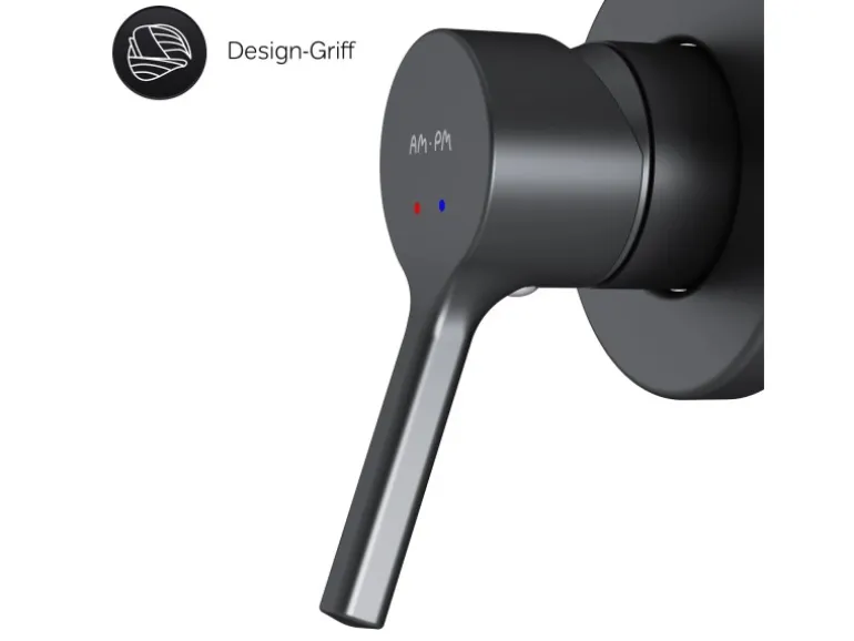 AM.PM Brausearmatur Unterputz X-Joy S Brauseset Unterputz Duscharmatur Unterputz Wannen-Brausebatterie FXB65022 Schwarz