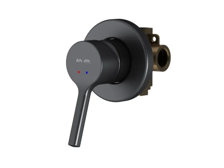 AM.PM Brausearmatur Unterputz X-Joy S Brauseset Unterputz Duscharmatur Unterputz Wannen-Brausebatterie FXB65022 Schwarz