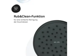 AM.PM Duschsystem Hit S Regendusche Set Duschsäule F07TB022 Schwarz