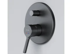 AM.PM Einhand-Mischbatterie Brausearmatur Unterputz, Wandthermostat, Thermostat Dusche FXB45022 X-Joy S  Schwarz