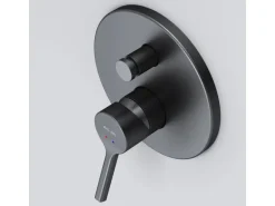 AM.PM Einhand-Mischbatterie Brausearmatur Unterputz, Wandthermostat, Thermostat Dusche FXB45022 X-Joy S  Schwarz