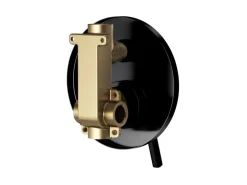 AM.PM Einhand-Mischbatterie Brausearmatur Unterputz, Wandthermostat, Thermostat Dusche FXB45022 X-Joy S  Schwarz