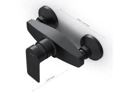 AM.PM Einhebel Duscharmatur Brausearmatur aus Messing Brausebatterie Flash FNA20022 Schwarz