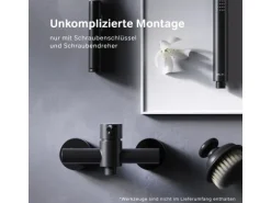 AM.PM Einhebel Duscharmatur X-Joy S Brausearmatur aus Messing Brausebatterie Spike FPA20022 Schwarz