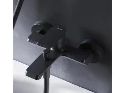 AM.PM Einhebel Wannenarmatur Brausearmatur Flash Aufputz FNA10022 Schwarz