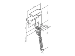 AM.PM Einhebel Waschtischarmatur Flash Wasserhahn Bad aus Messing FNA02122 Schwarz