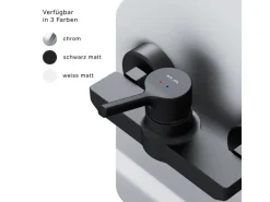 AM.PM Einhebel-Duscharmatur X-Joy S Brausearmatur aus Messing, Brausebatterie Wasserhahn Bad FXB20022 Schwarz