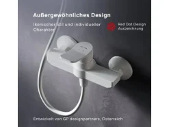 AM.PM Einhebel-Duscharmatur Hit Brausearmatur aus Messing, Mischbatterie Brausebatterie Wasserhahn Bad FXA20033 Weiß