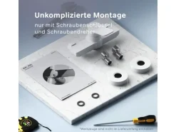 AM.PM Einhebel-Duscharmatur Hit Brausearmatur aus Messing, Mischbatterie Brausebatterie Wasserhahn Bad FXA20033 Weiß