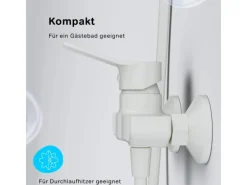 AM.PM Einhebel-Duscharmatur Hit Brausearmatur aus Messing, Mischbatterie Brausebatterie Wasserhahn Bad FXA20033 Weiß