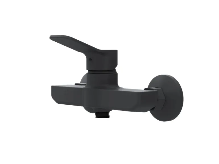 AM.PM Einhebel-Duscharmatur Hit Brausearmatur aus Messing, Mischbatterie Brausebatterie Wasserhahn Bad FXA20022 Schwarz