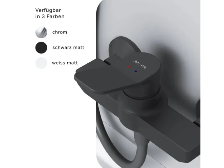 AM.PM Einhebel-Duscharmatur Hit Brausearmatur aus Messing, Mischbatterie Brausebatterie Wasserhahn Bad FXA20022 Schwarz