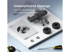 AM.PM Einhebel-Duscharmatur Hit Brausearmatur aus Messing, Mischbatterie Brausebatterie Wasserhahn Bad FXA20022 Schwarz