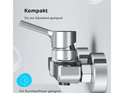 AM.PM Einhebel-Duscharmatur X-Joy S Brausearmatur aus Messing, Brausebatterie Wasserhahn Bad FXB20000  Chrom
