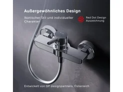 AM.PM Einhebel-Duscharmatur X-Joy S Brausearmatur aus Messing, Brausebatterie Wasserhahn Bad FXB20000 Chrom