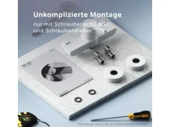 AM.PM Einhebel-Duscharmatur X-Joy S Brausearmatur aus Messing, Brausebatterie Wasserhahn Bad Mischbatterie FXB20033 Weiß