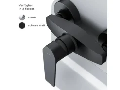 AM.PM Einhebel-Duscharmatur Gem Brausearmatur aus Messing, Brausebatterie, Wasserhahn Bad FGA20022 Schwarz