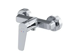 AM.PM Einhebel-Duscharmatur Hit Brausearmatur aus Messing, Brausebatterie Wasserhahn Bad FTA20000 Chrom