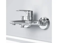 AM.PM Einhebel-Wannenarmatur / Brausearmatur,  Wasserhahn Bad, Wannenbatterie FGA10000 Gem Aufputz Chrom