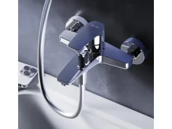 AM.PM Einhebel-Wannenarmatur / Brausearmatur,  Wasserhahn Bad, Wannenbatterie FGA10000 Gem Aufputz Chrom