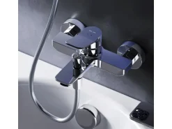 AM.PM Einhebel-Wannenarmatur / Brausearmatur,  Wasserhahn Bad, Wannenbatterie FXA10000 X-Joy Aufputz Chrom