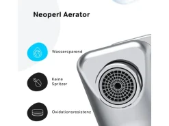 AM.PM Einhebel-Wannenarmatur / Brausearmatur,  Wasserhahn Bad, Wannenbatterie FXA10000 X-Joy Aufputz Chrom