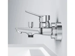 AM.PM Einhebel-Wannenarmatur / Brausearmatur,  Wasserhahn Bad, Wannenbatterie FXA10000 X-Joy Aufputz Chrom