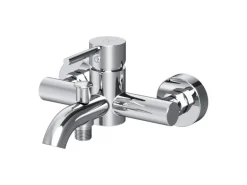 AM.PM Einhebel-Wannenarmatur / Brausearmatur, Wasserhahn Bad, Wannenbatterie FPA10000 Spike Aufputz Chrom