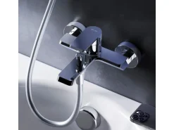 AM.PM Einhebel-Wannenarmatur / Brausearmatur,  Wasserhahn Bad, Wannenbatterie FNA10000 Flash Aufputz Chrom