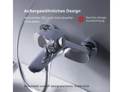 AM.PM Einhebel-Wannenarmatur / Brausearmatur,  Wasserhahn Bad, Wannenbatterie FLA10000 Like Aufputz Chrom