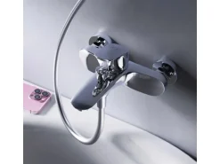 AM.PM Einhebel-Wannenarmatur / Brausearmatur,  Wasserhahn Bad, Wannenbatterie FLA10000 Like Aufputz Chrom