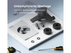 AM.PM Einhebel-Wannenarmatur / Brausearmatur,  Wasserhahn Bad, Wannenbatterie FGA10022 Gem Aufputz Schwarz