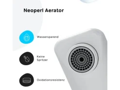 AM.PM Einhebel-Wannenarmatur / Brausearmatur , Wasserhahn Bad Wannenbatterie FXB10033 X-Joy S Aufputz Weiß