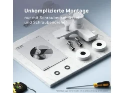 AM.PM Einhebel-Wannenarmatur / Brausearmatur , Wasserhahn Bad Wannenbatterie FXB10033 X-Joy S Aufputz Weiß