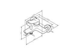AM.PM Einhebel-Wannenarmatur / Brausearmatur X-Joy Aufputz Gold