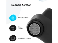 AM.PM Einhebel-Wannenarmatur / Brausearmatur,  Wasserhahn Bad, Wannenbatterie FTA10022 Hit Aufputz Schwarz